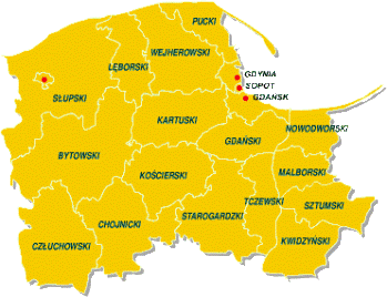 Mapa powiatw