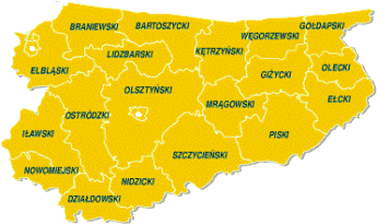 Mapa powiatw