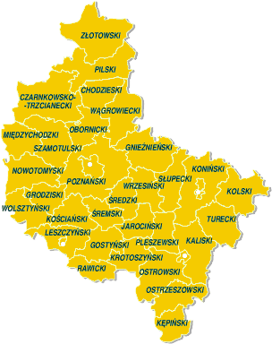 Mapa powiatw