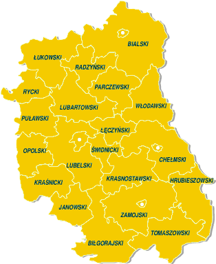 Mapa powiatw