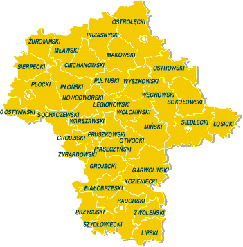 Mapa powiatw